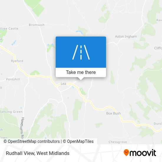 Rudhall View map