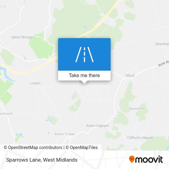 Sparrows Lane map