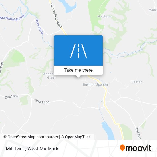 Mill Lane map