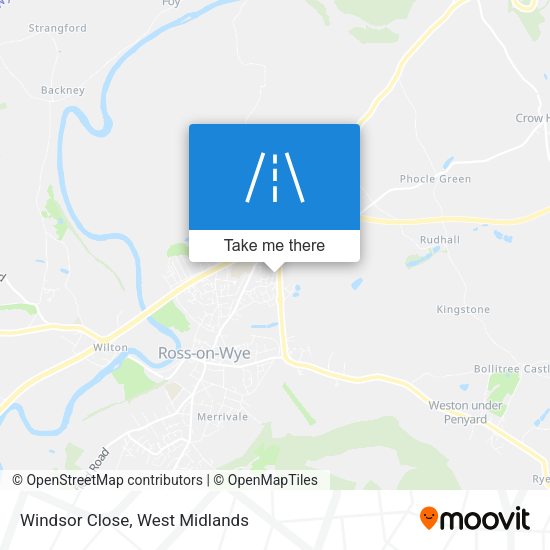 Windsor Close map