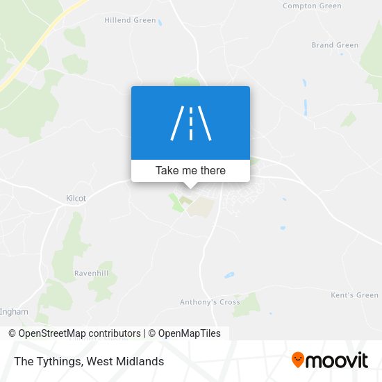 The Tythings map