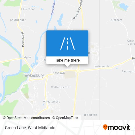 Green Lane map