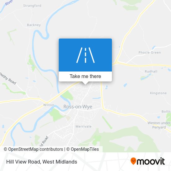 Hill View Road map