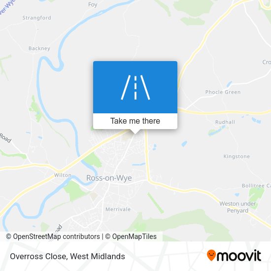 Overross Close map