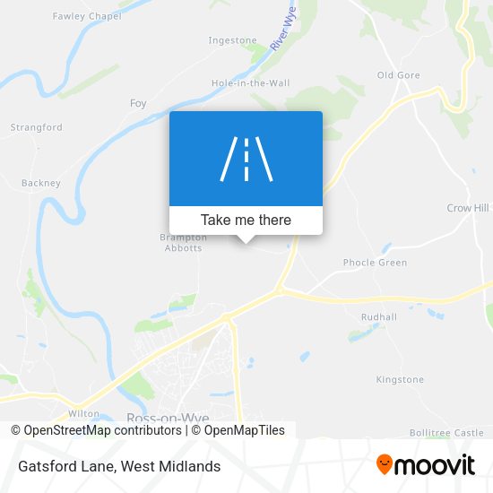 Gatsford Lane map