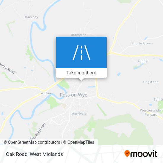 Oak Road map