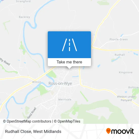 Rudhall Close map