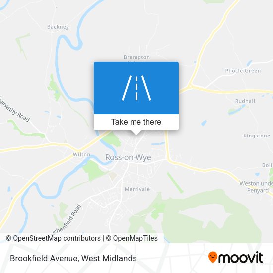 Brookfield Avenue map
