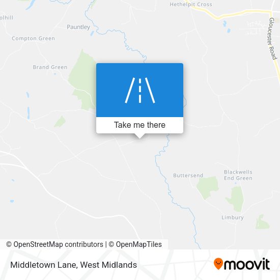 Middletown Lane map