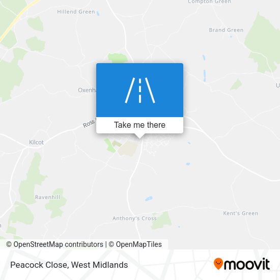 Peacock Close map