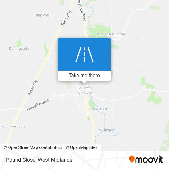 Pound Close map