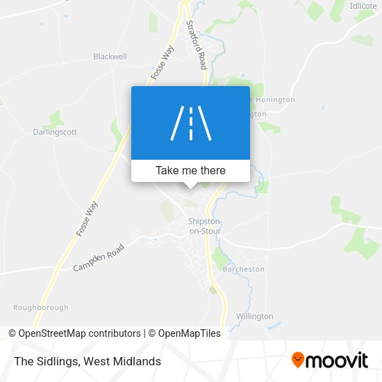 The Sidlings map
