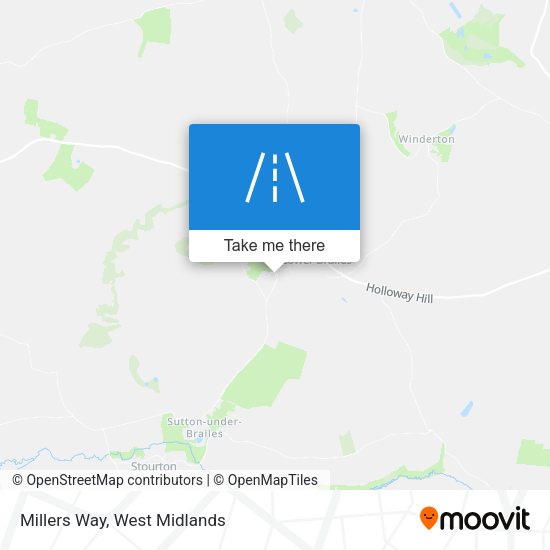 Millers Way map