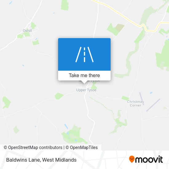 Baldwins Lane map
