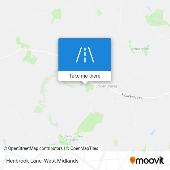 Henbrook Lane map