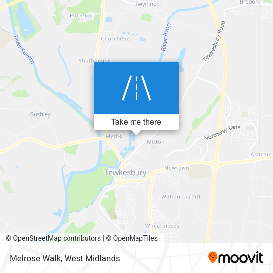 Melrose Walk map