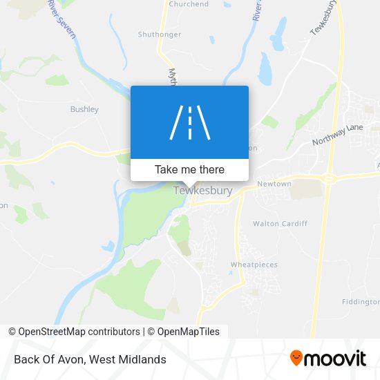Back Of Avon map