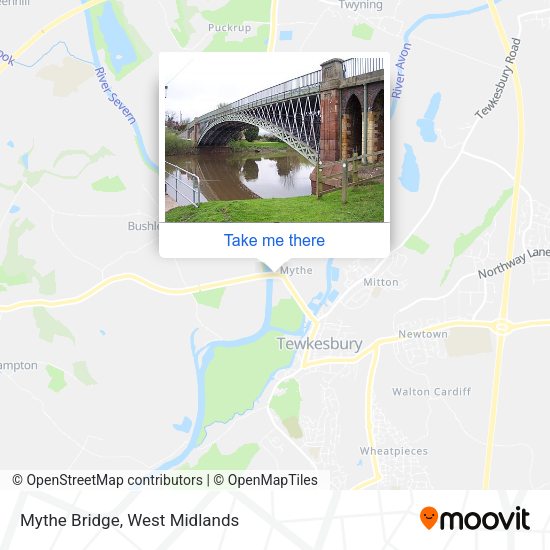 Mythe Bridge map