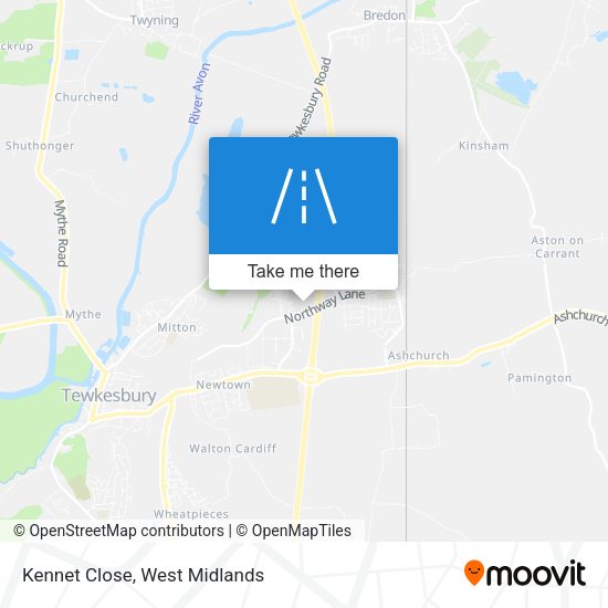 Kennet Close map