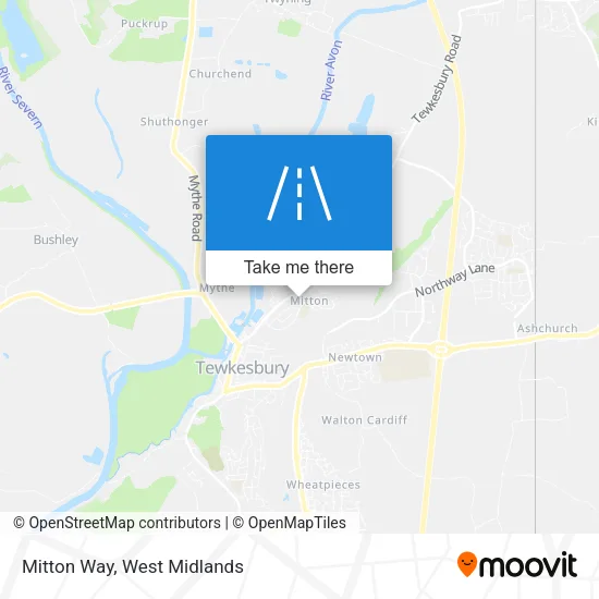 Mitton Way map