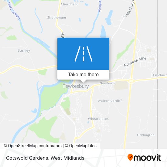 Cotswold Gardens map