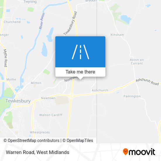 Warren Road map