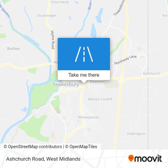 Ashchurch Road map