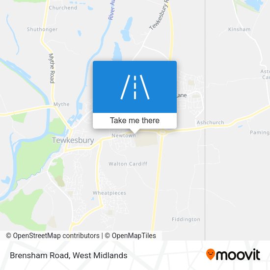 Brensham Road map