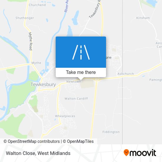 Walton Close map