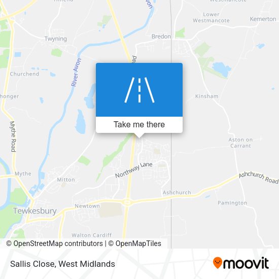 Sallis Close map