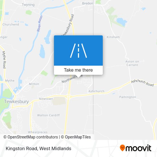 Kingston Road map