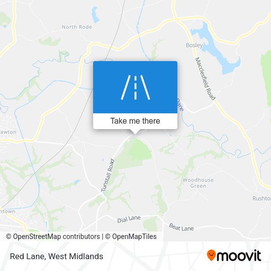 Red Lane map