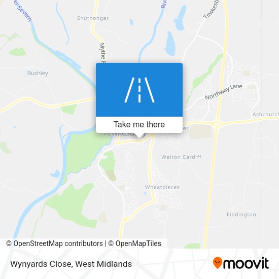 Wynyards Close map