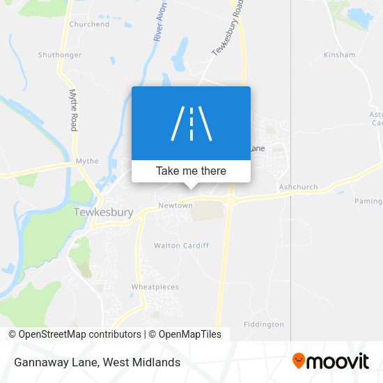 Gannaway Lane map