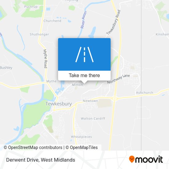 Derwent Drive map