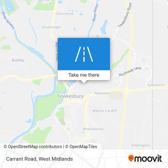Carrant Road map