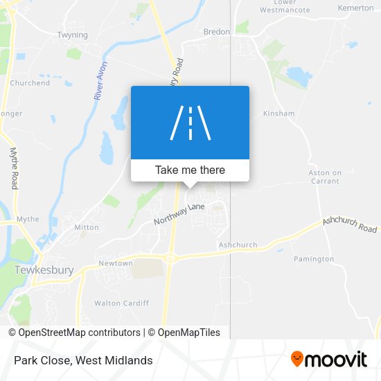 Park Close map