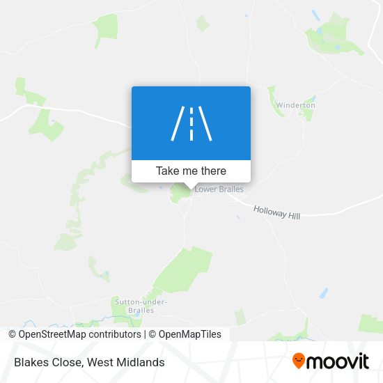 Blakes Close map