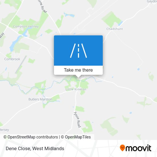 Dene Close map