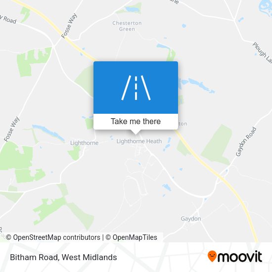 Bitham Road map