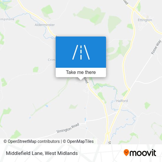 Middlefield Lane map