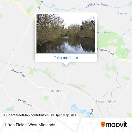 Ufton Fields map