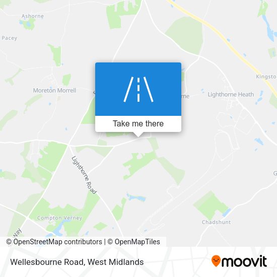 Wellesbourne Road map