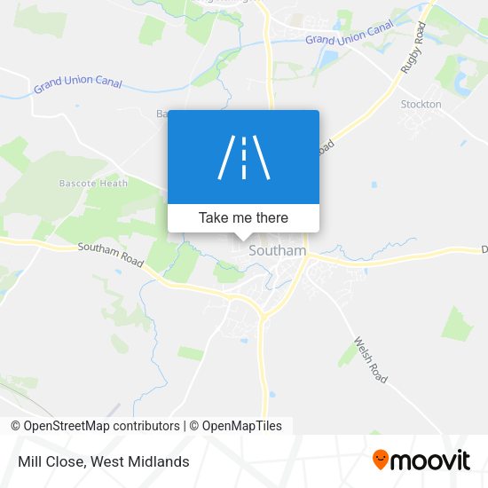 Mill Close map