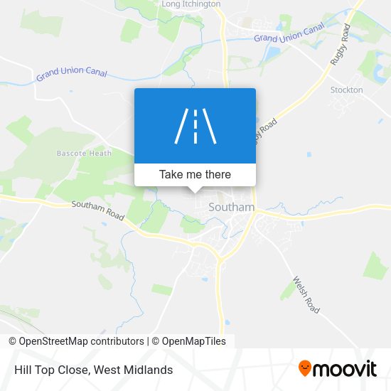 Hill Top Close map