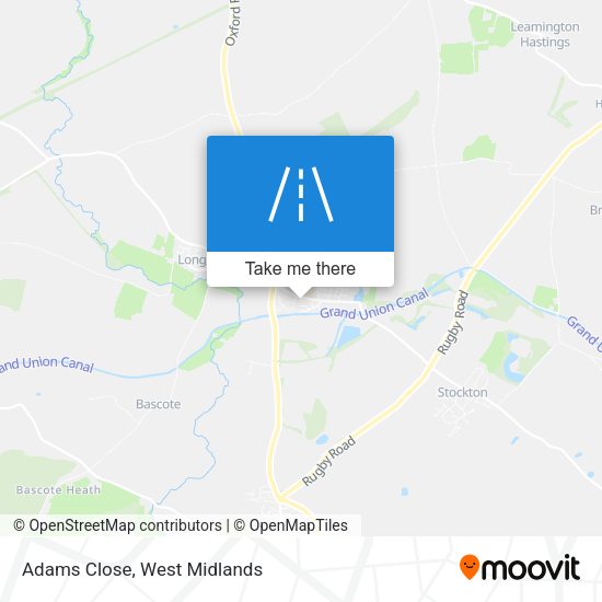 Adams Close map