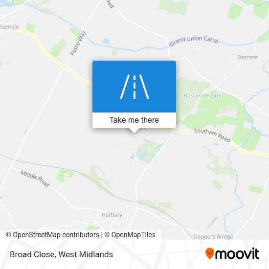 Broad Close map