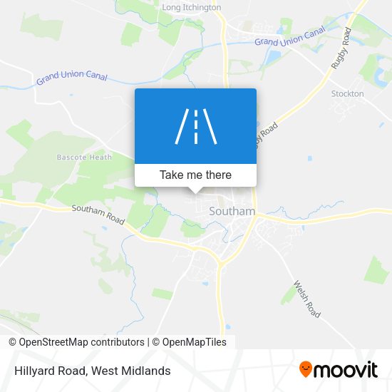Hillyard Road map