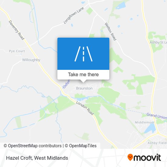 Hazel Croft map