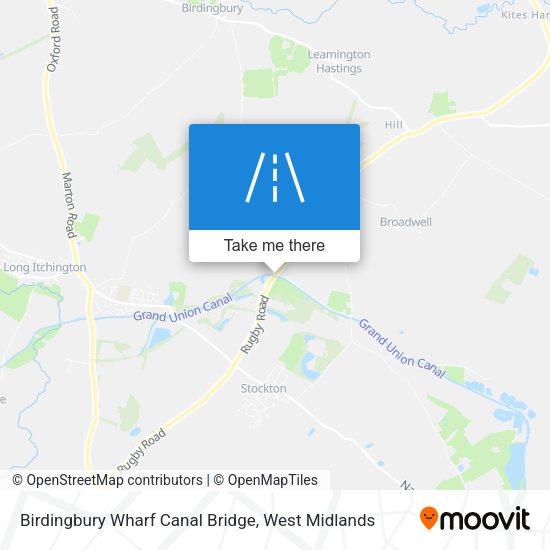 Birdingbury Wharf Canal Bridge map